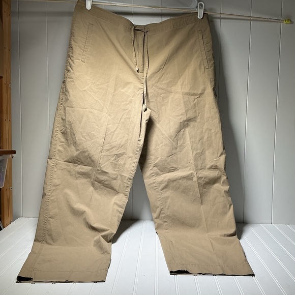 Talbots Classic Stretch Pants Women's Plus Size 18 Beige Straight Career Tan - Picture 2 of 8